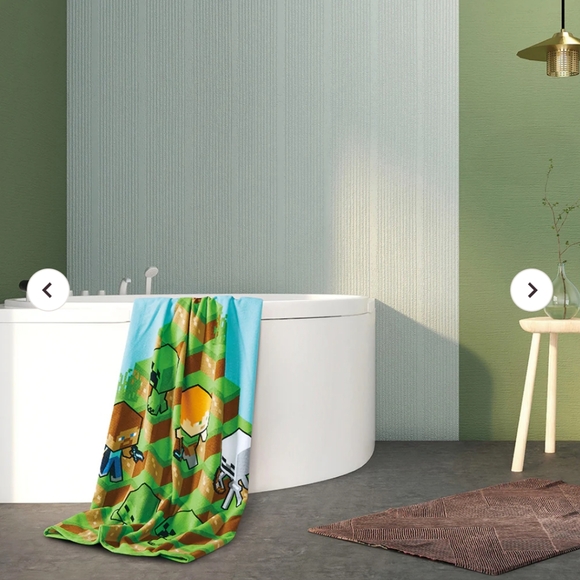 Minecraft Beach Towel NWT - Picture 2 of 5